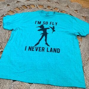 Disney Peter Pan I’m So Fly I Never Land Graphic Tee XL